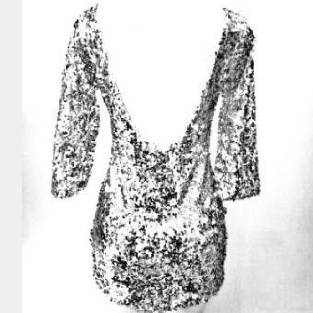 Silver low back sequin dress